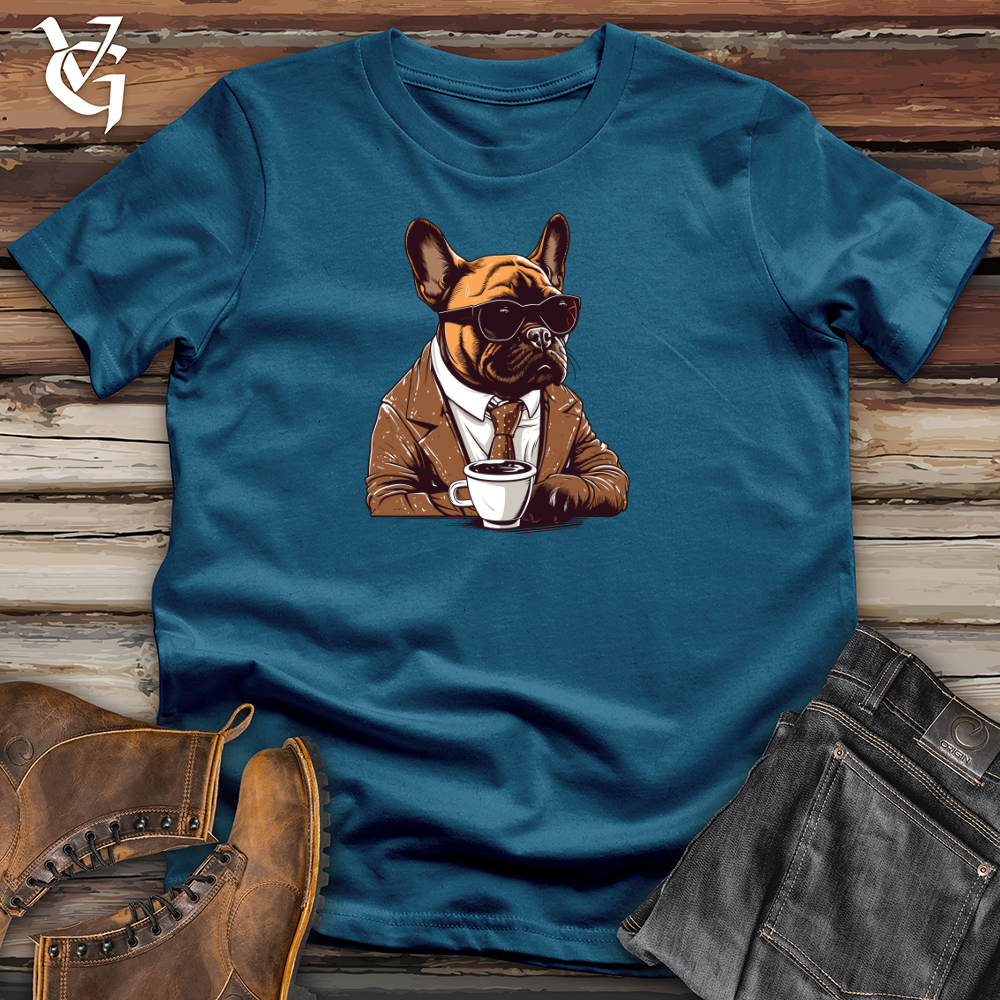 Vintage Coffee Break Frenchie Cotton Tee