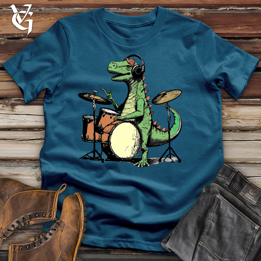 Rock And Roll Dino Cotton Tee