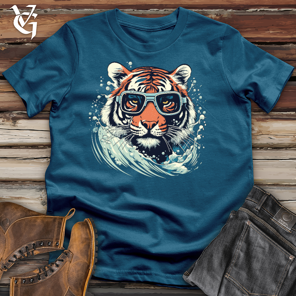 Swimming Tiger Cotton Tee