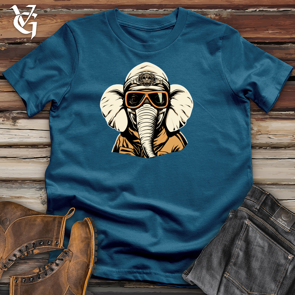 Vintage Ski Masked Elephant Cotton Tee