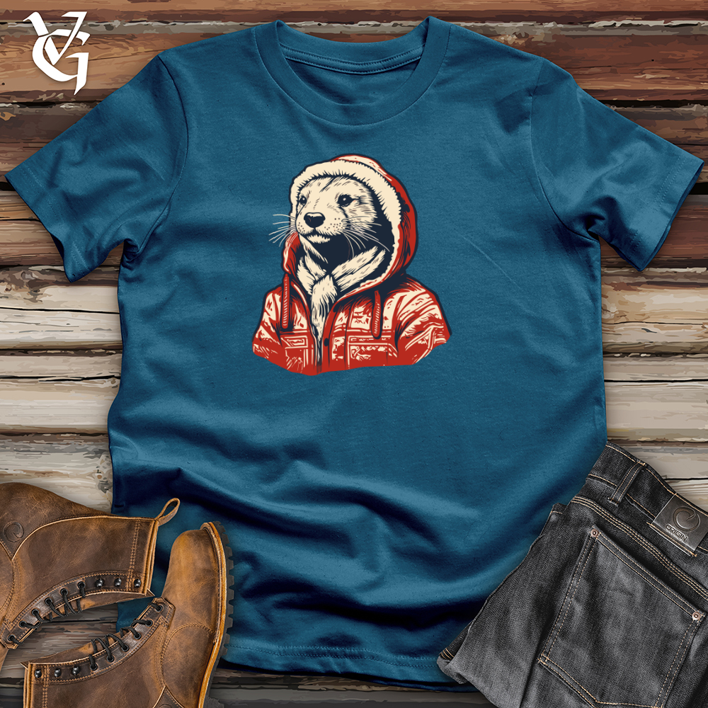 Retro Snuggly Otter Cotton Tee