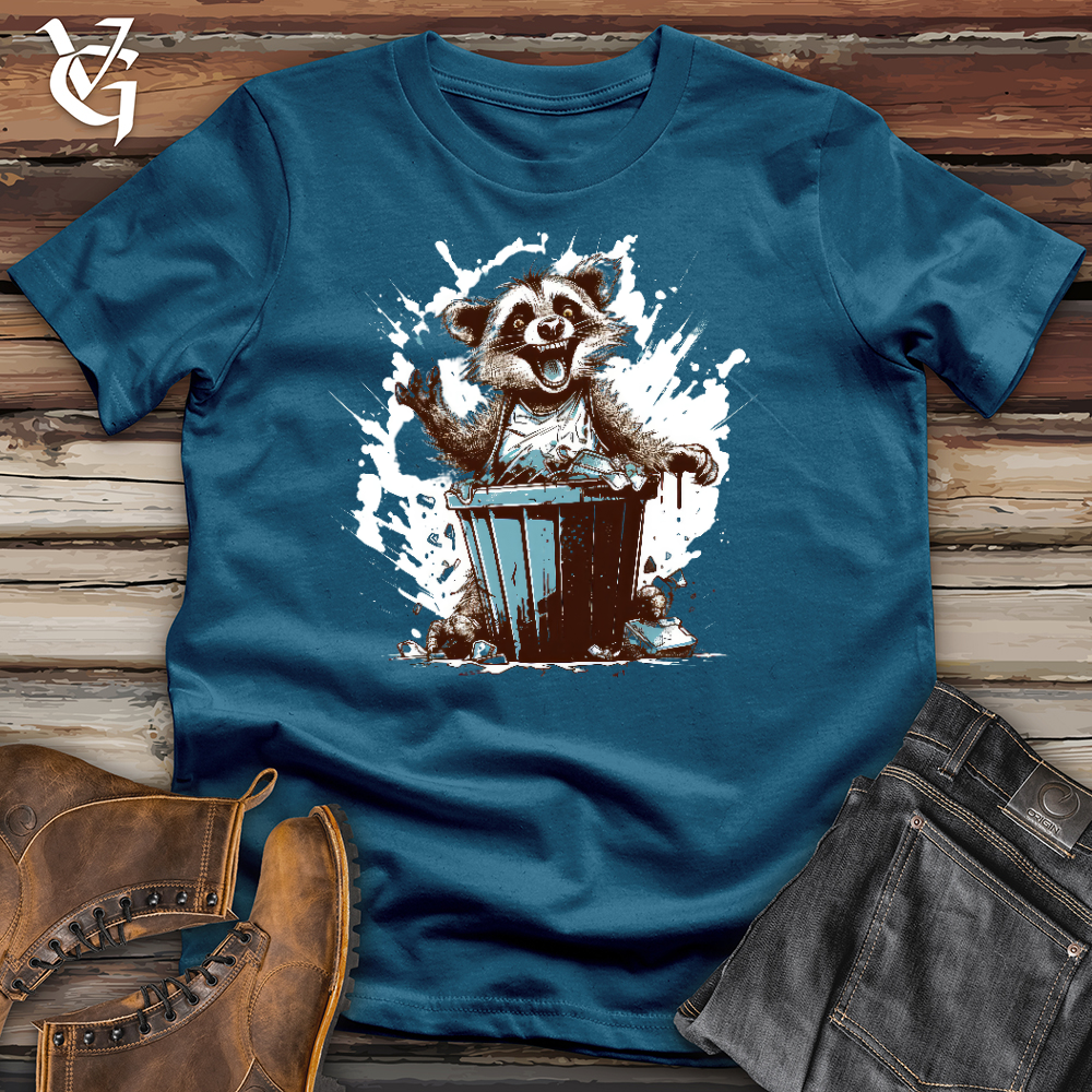 Raccoon Trash Party Cotton Tee