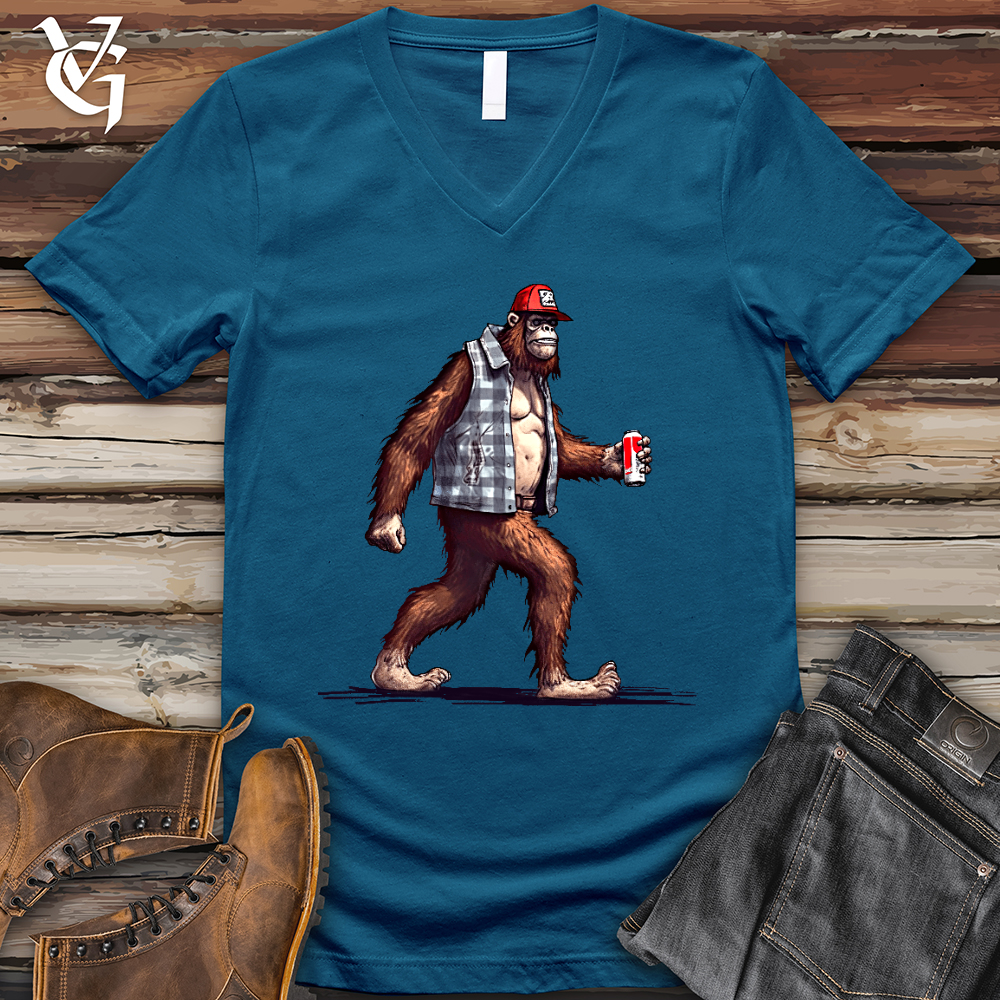 Big Foot Stroll V-Neck Tee