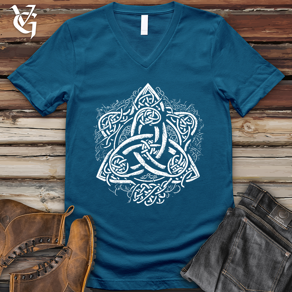 Celtic Trinity Emblem V- Neck Tee