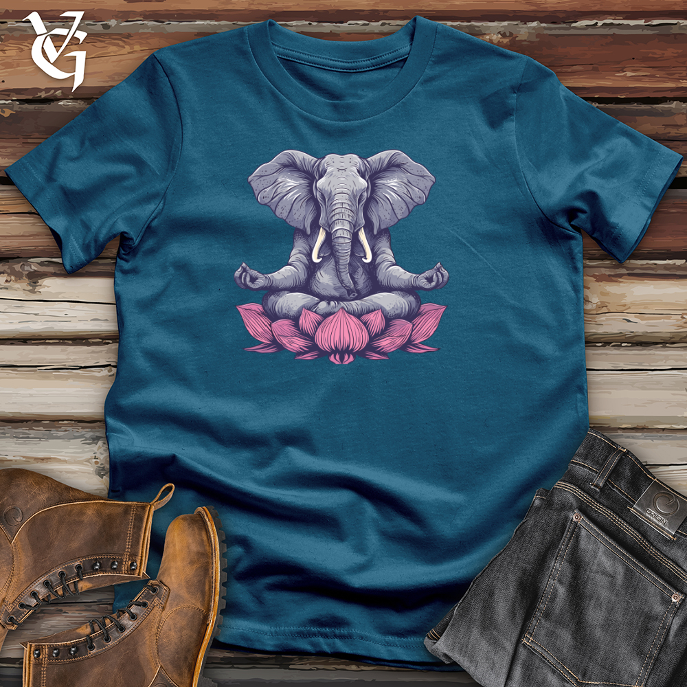 Elephant Lotus Harmony Cotton Tee
