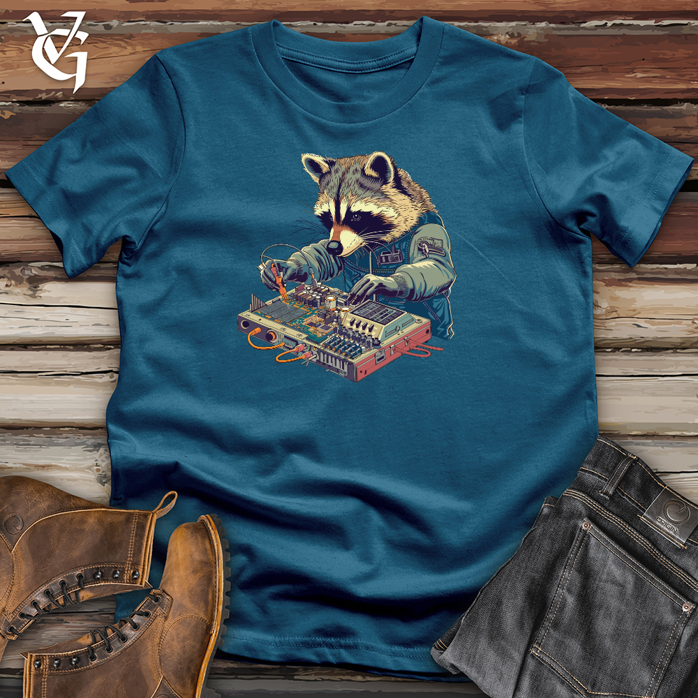 Raccoon Sound Engineer Cotton Tee