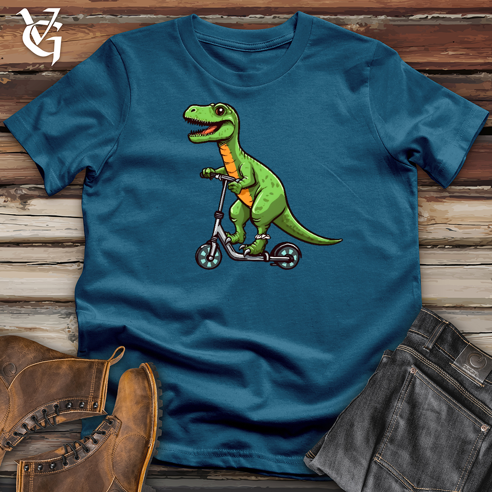 Dinosaur On Skates Cotton Tee