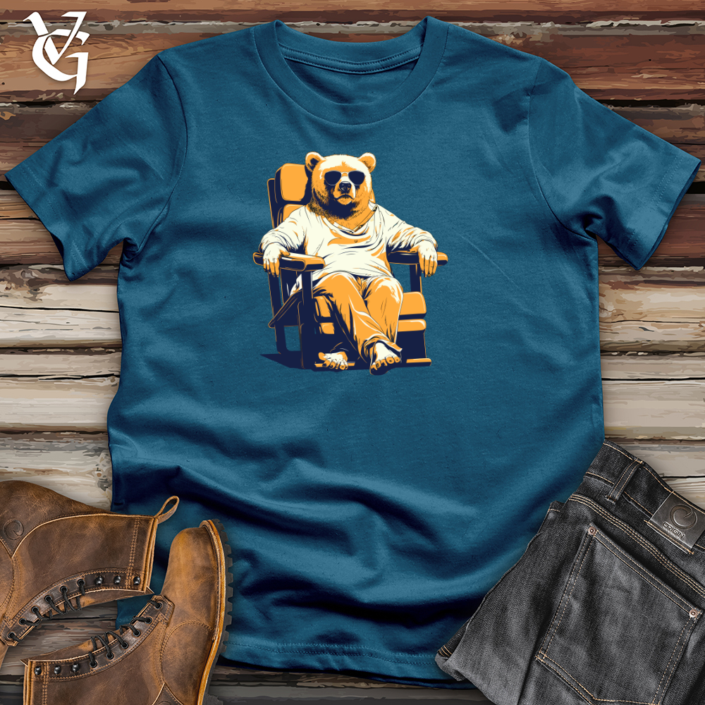 Retro Lounging Bear 01 Cotton Tee