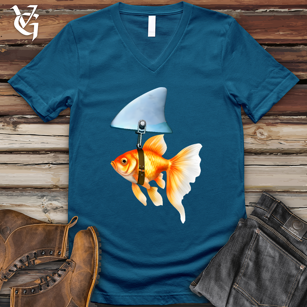 Goldfish Shark Fin V-Neck Tee