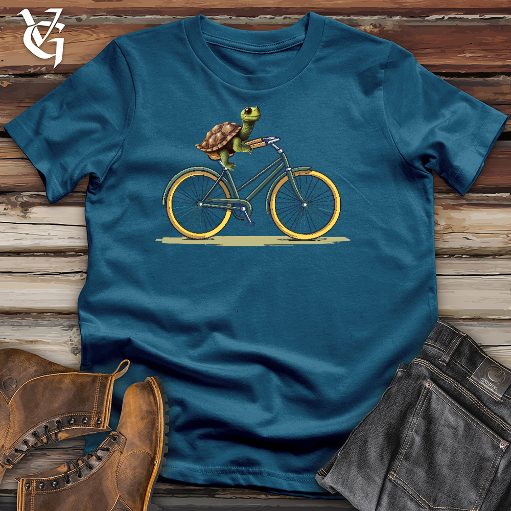 Turtle Cyclist Cotton Tee