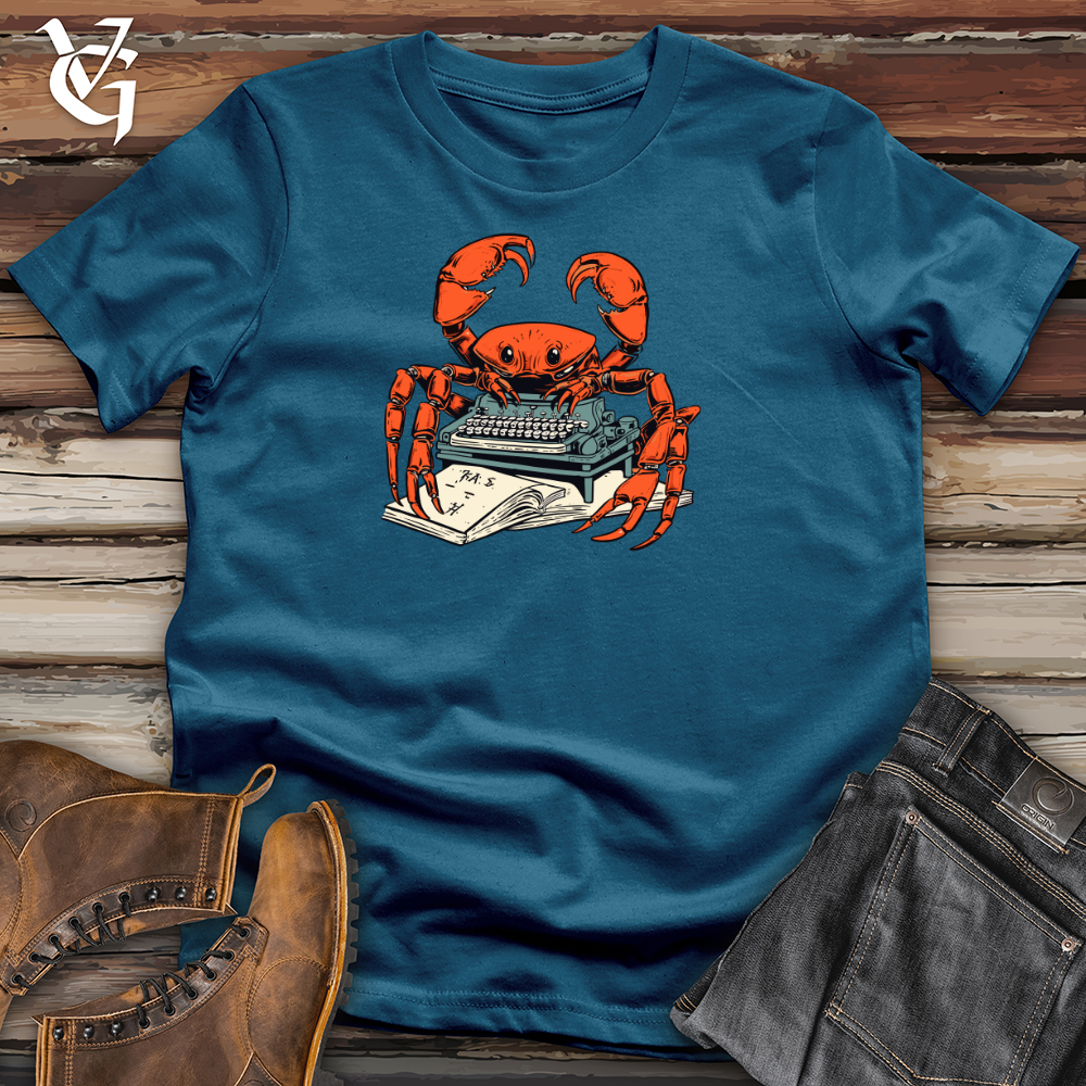 Crabby Punster Typewriter Cotton Tee