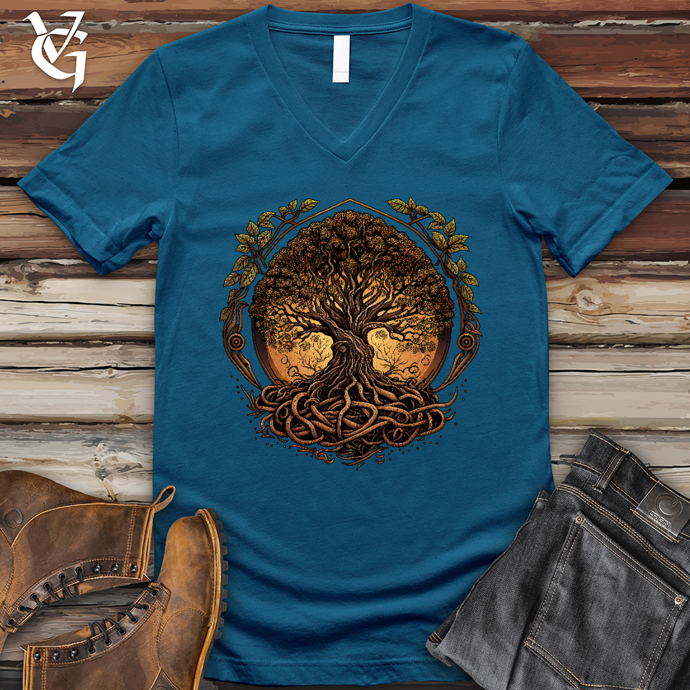 Illuminated Tree V- Neck Tee