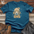 Retro Snowflake Beanie Golden Retriever Cotton Tee