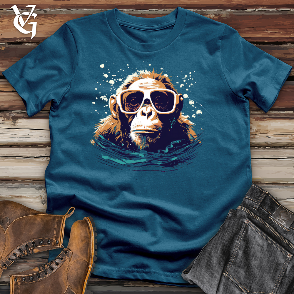 Swimming Monkey Cotton Tee