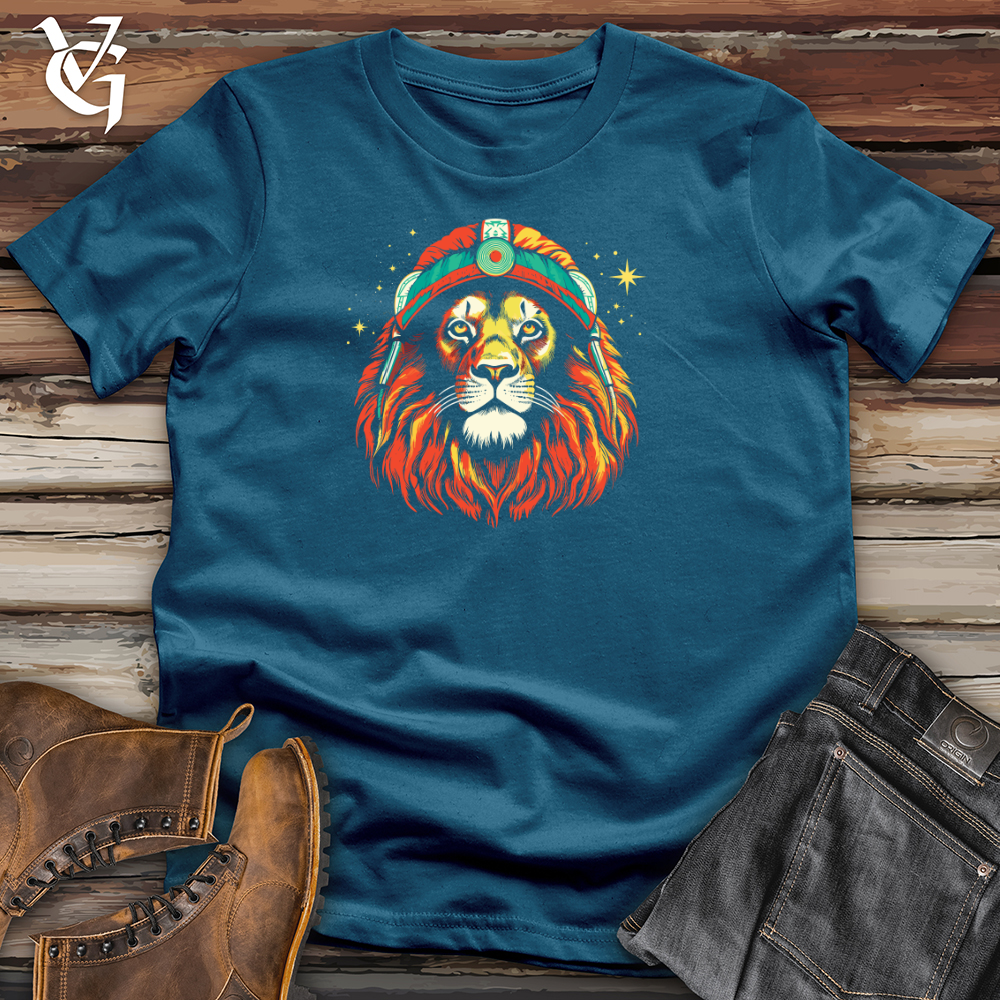 Vintage Cosmic Beanie Lion Cotton Tee