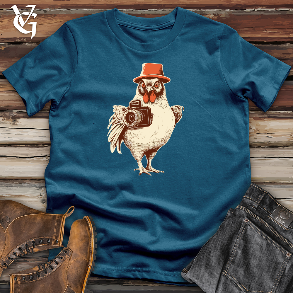 Chicken Capturing Moments Clicks Cotton Tee