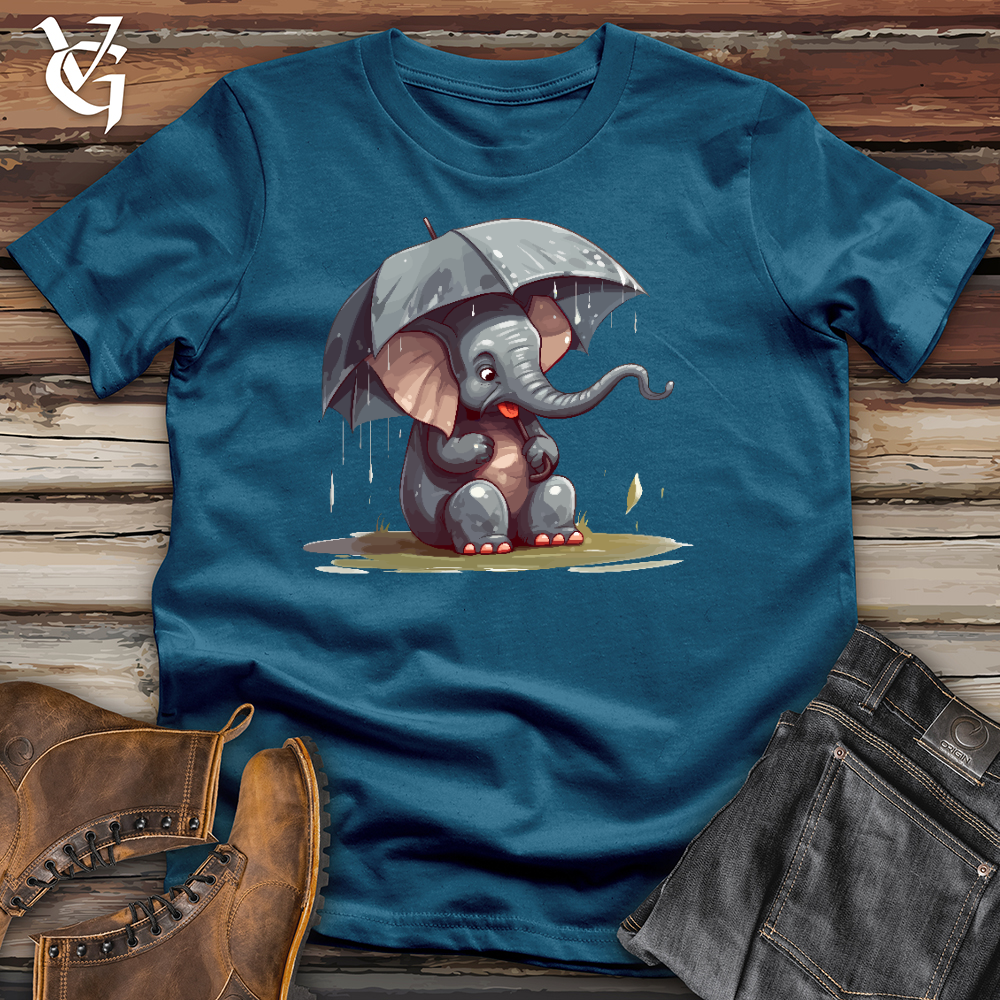 Elephant In a Deluge Cotton Tee