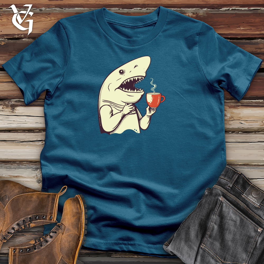 Caffeinated Shark Thoughts Cotton Tee