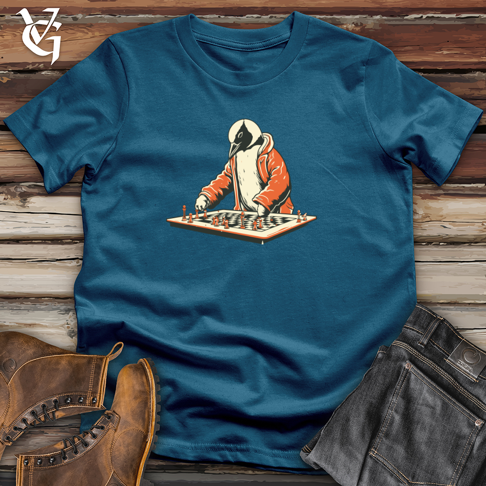 Vintage Game Night Penguin Cotton Tee