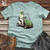 Turtle Driving A Golf Cart Cotton Tee