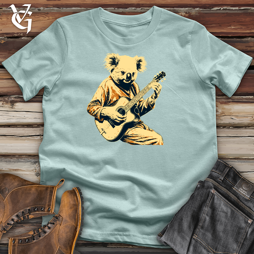 Cool Raccoon Playing Guitar Cotton Tee
