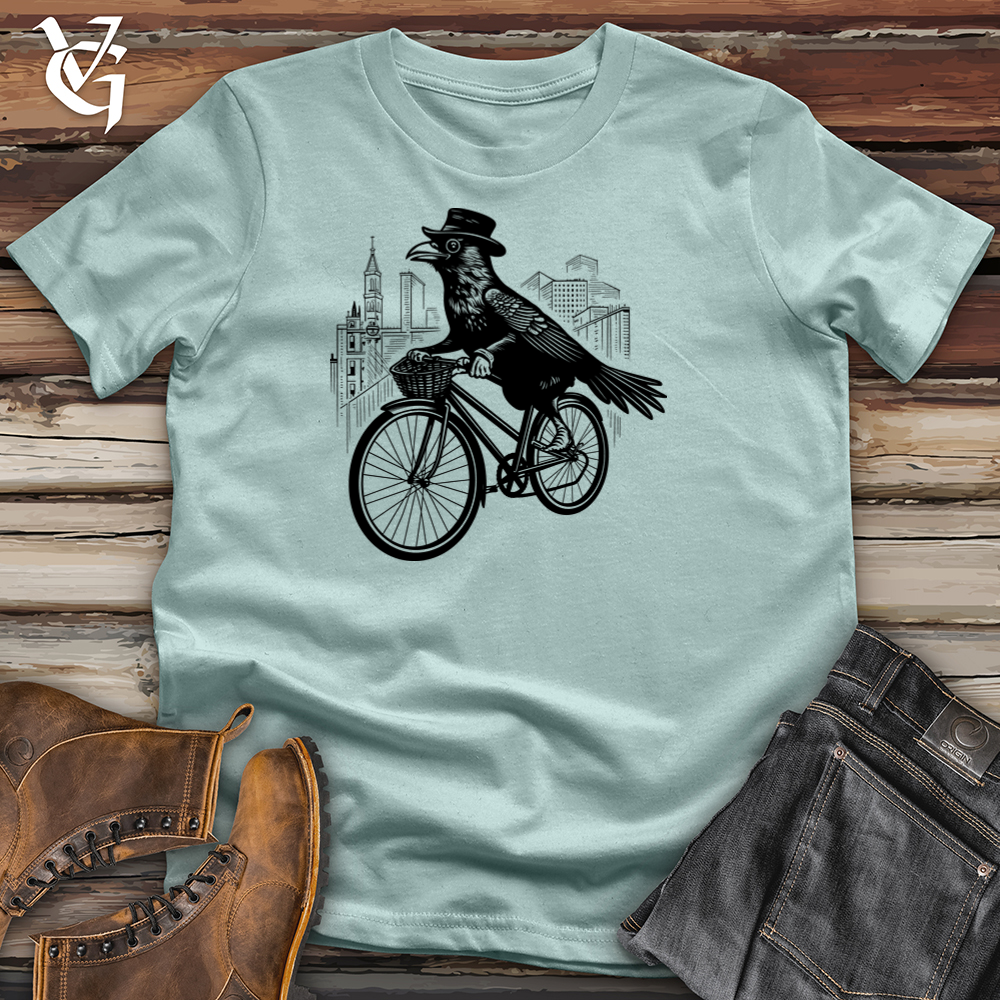 Stylish Raven Pedaler Cotton Tee