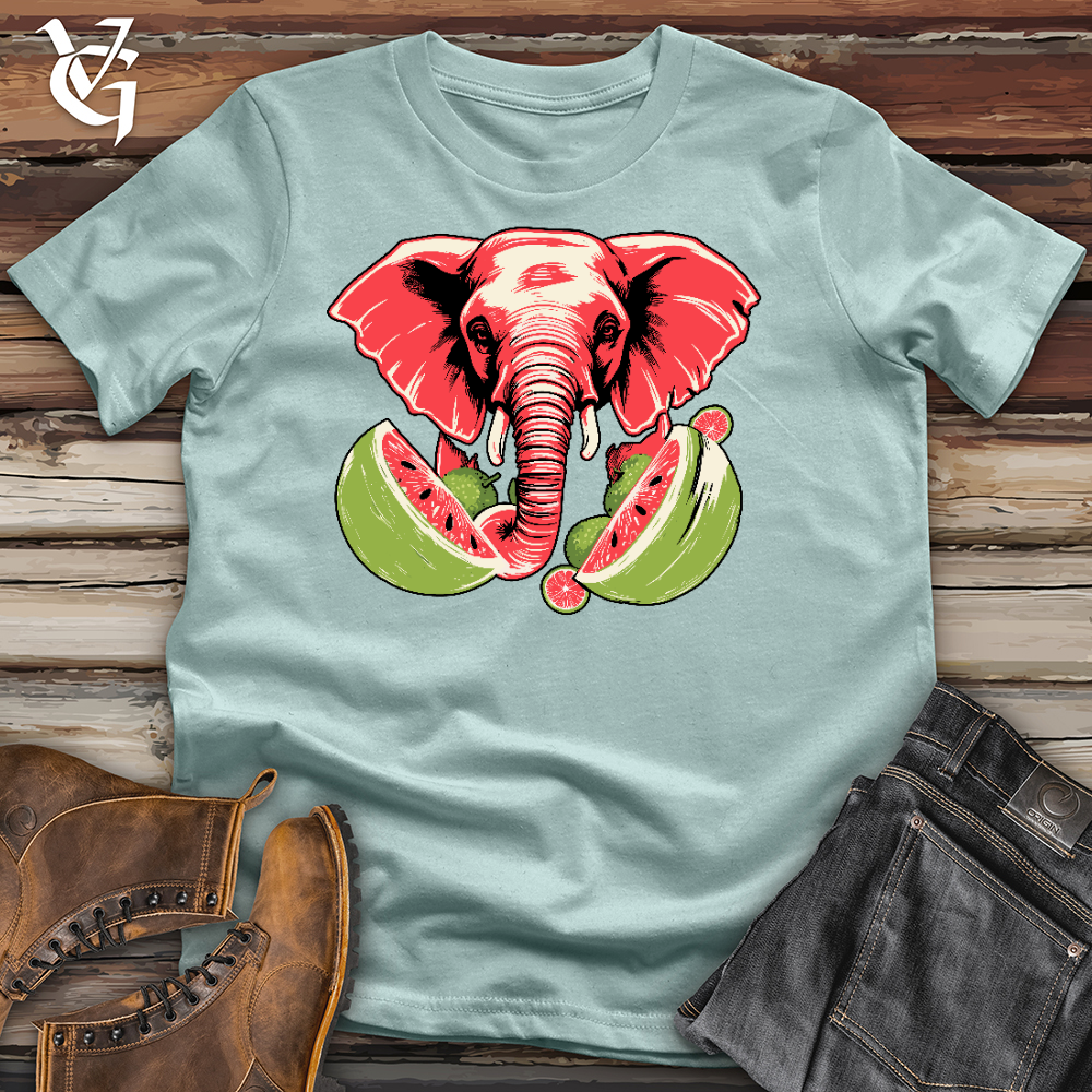 Elephant Watermelon Cotton Tee