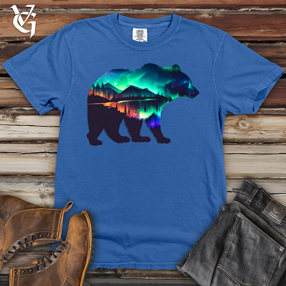 Northern Lights Bear Heavy Cotton Comfort Colors Tee
