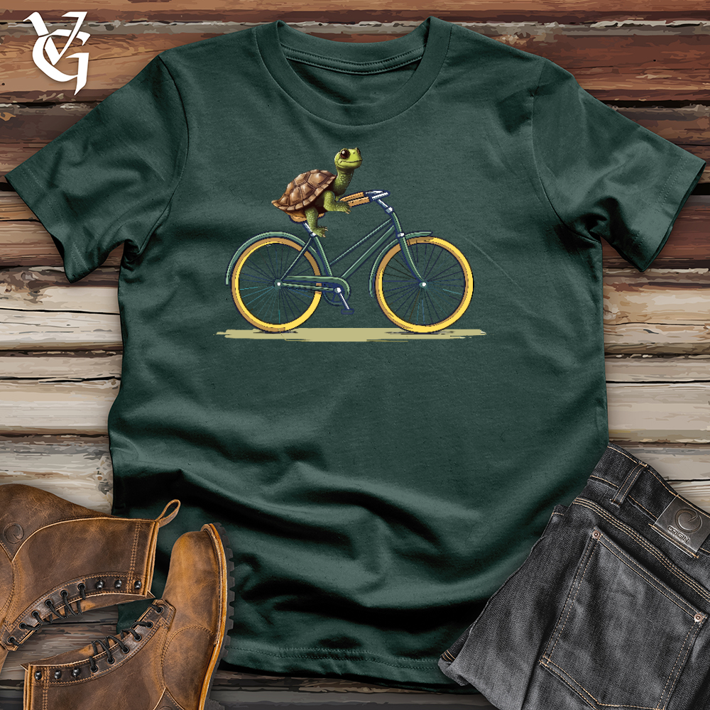 Turtle Cyclist Cotton Tee