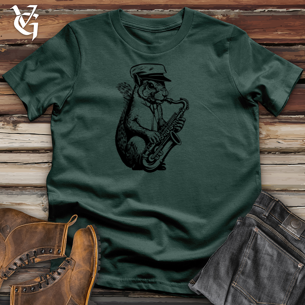Jazzy Squirrel Serenade Cotton Tee
