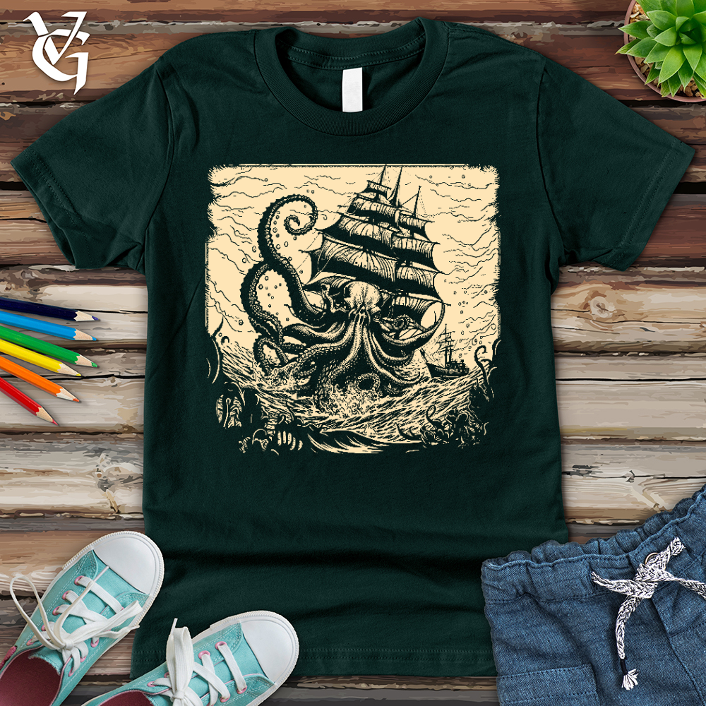 Kraken at Sea Youth Tee