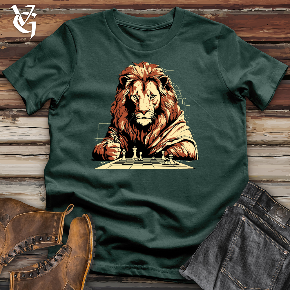 Lion Play Chess Cotton Tee