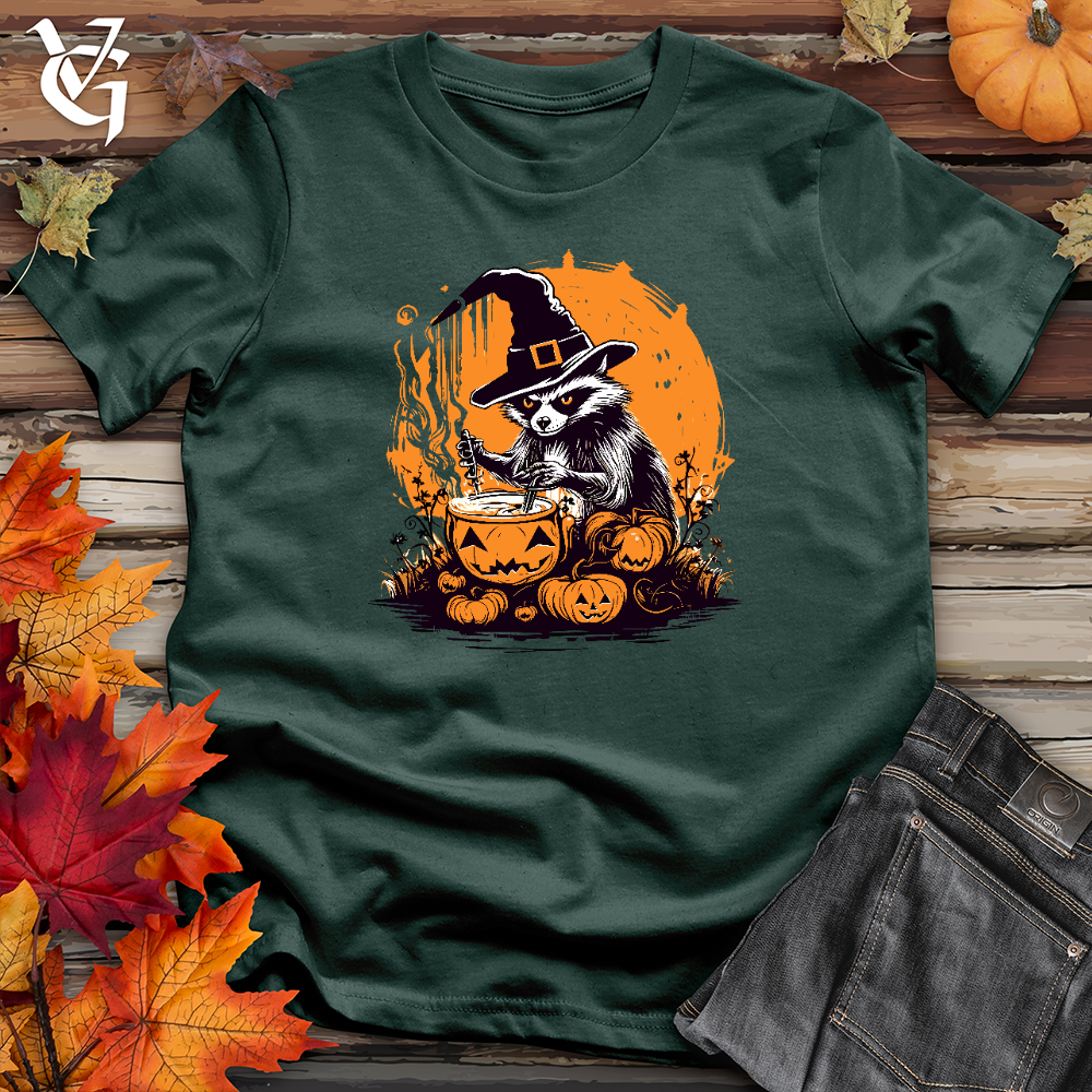 Cauldron Stirring Raccoon Cotton Tee