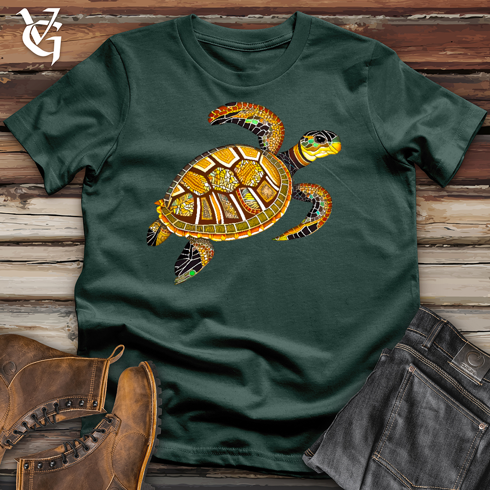Sea Glass Turtle Cotton Tee