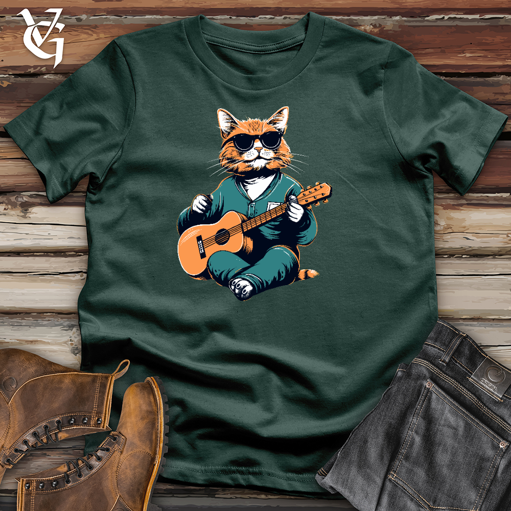 Ukulele Feline Groove Cotton Tee