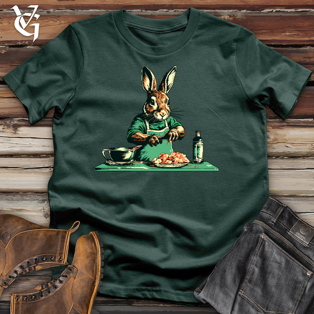 Rabbit Preparing Food Cotton Tee