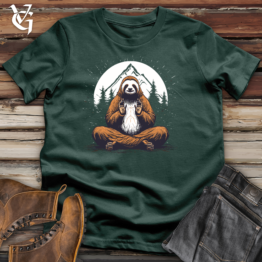 Sloth Doing Yoga Cotton Tee