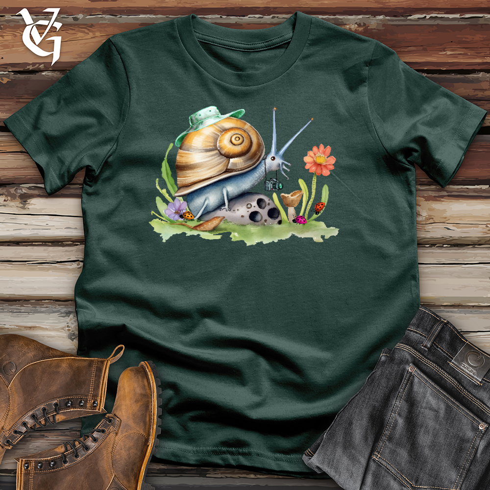 Snail Photographer Cotton Tee