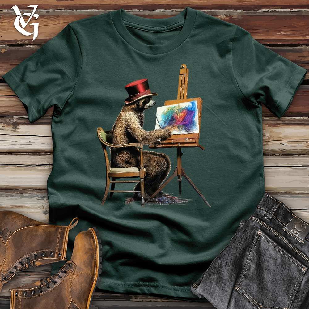 Painting Sloth Cotton Tee