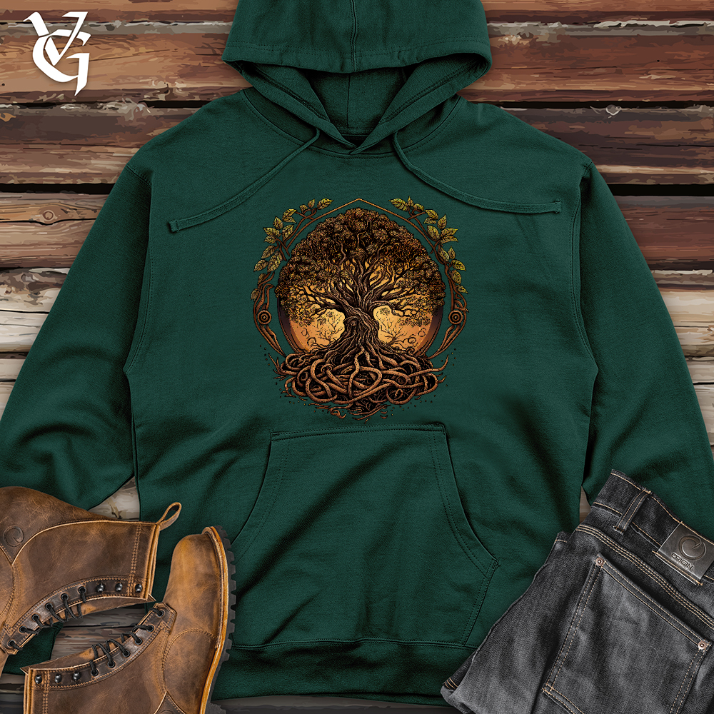 Illuminated Tree Midweight Hooded Sweatshirt