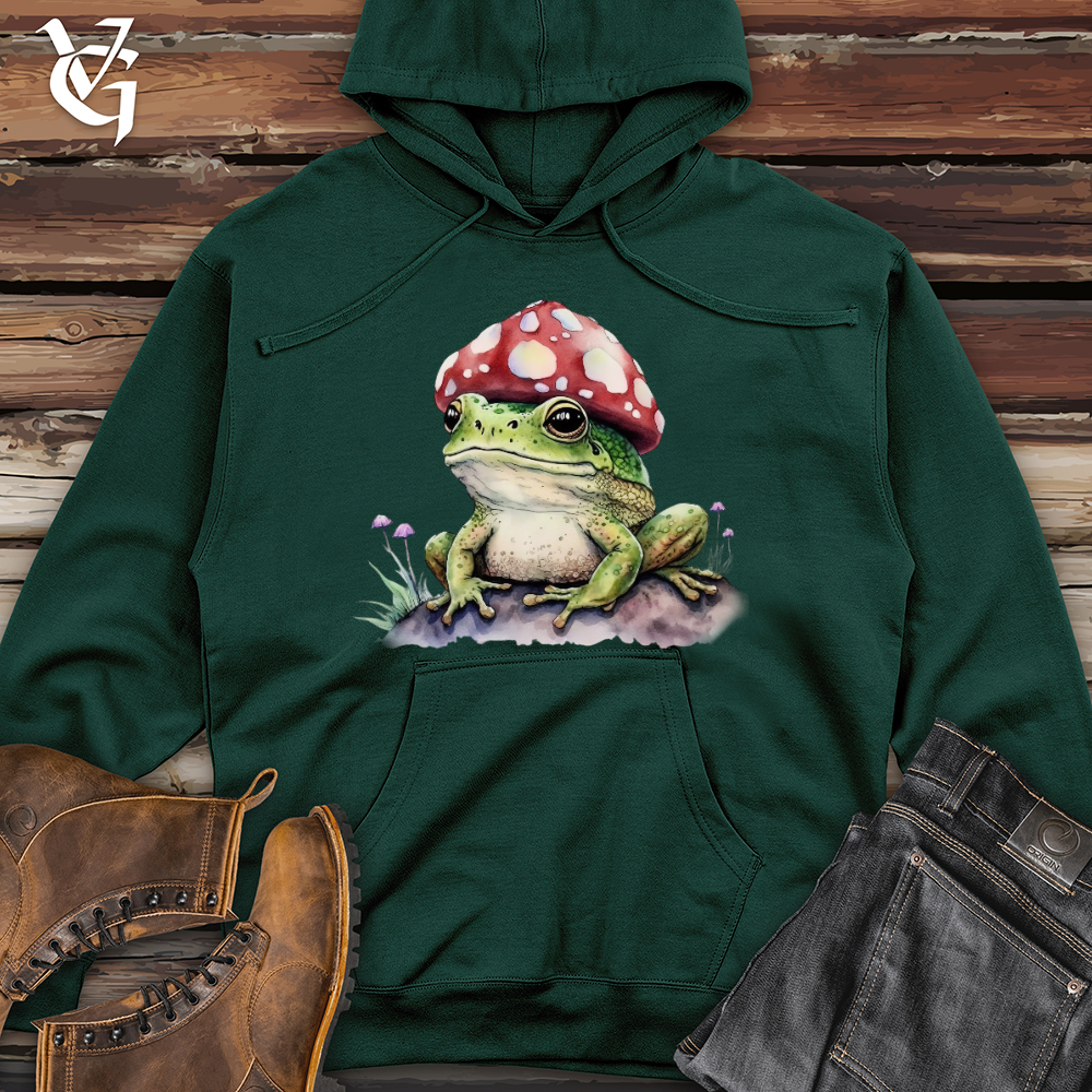 Frog Mushroom Head Midweight Hooded Sweatshirt