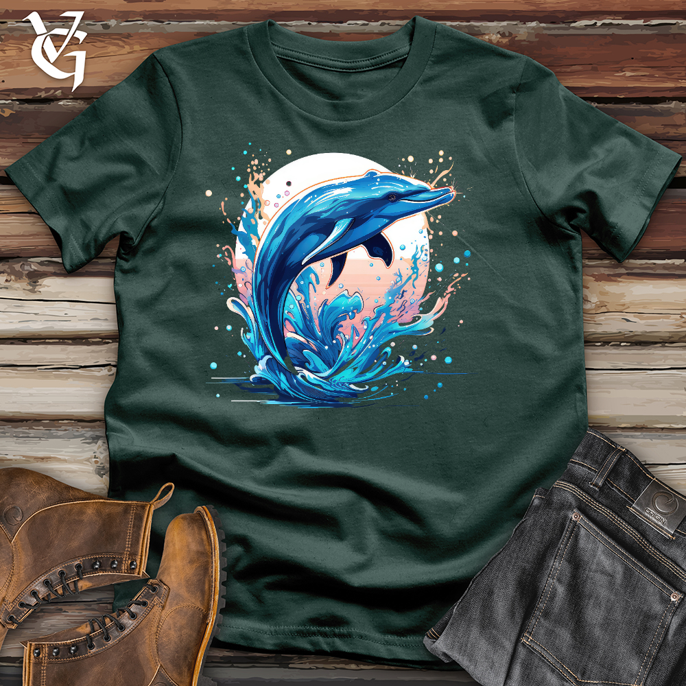 Serene Dolphin Cotton Tee
