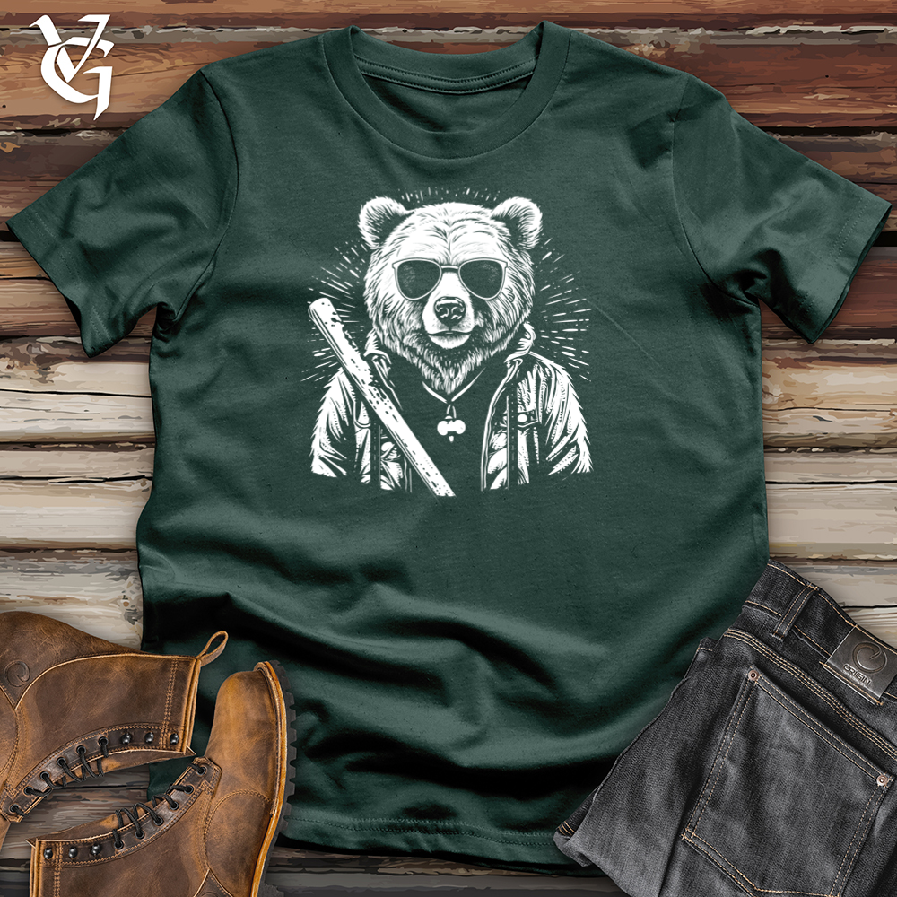 Viking Goods Artistic Bear Shade Cotton Tee Forest / L