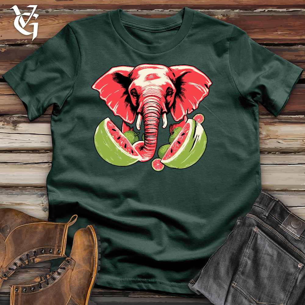 Elephant Watermelon Cotton Tee