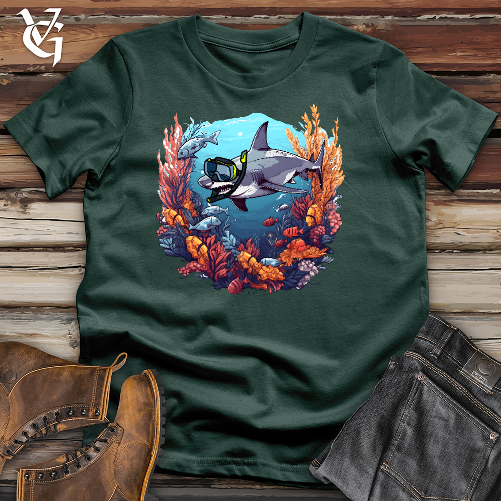 Snorkeling Shark Cotton Tee