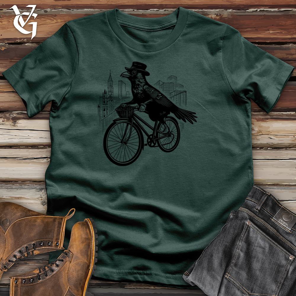 Stylish Raven Pedaler Cotton Tee