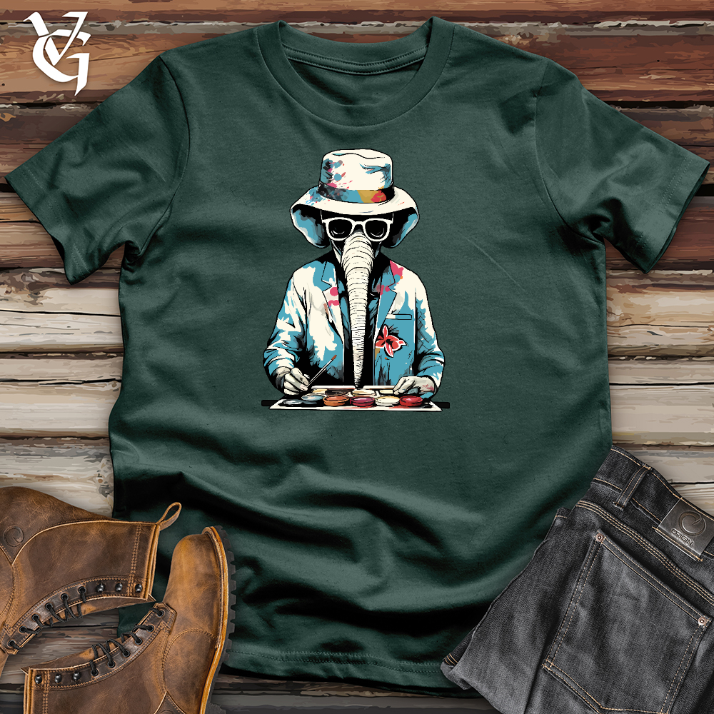 Painting Elephant Cotton Tee