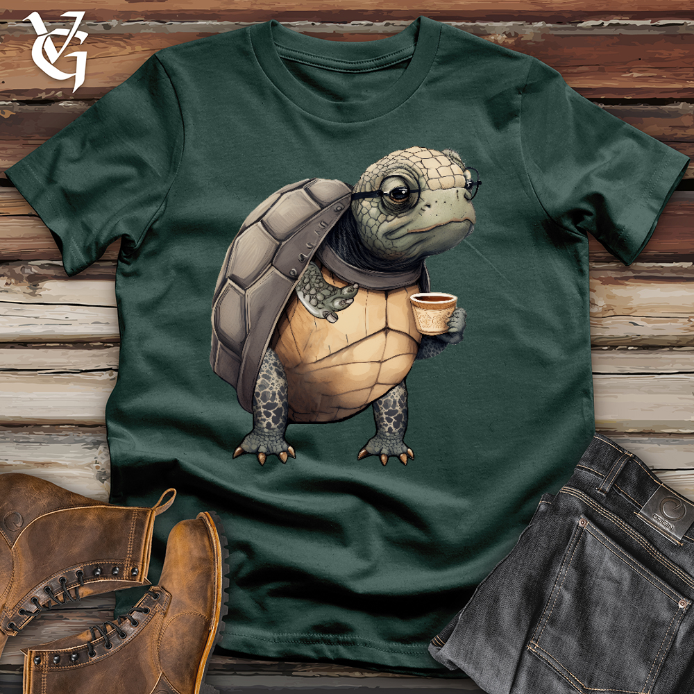 Turtle Tea Time Cotton Tee