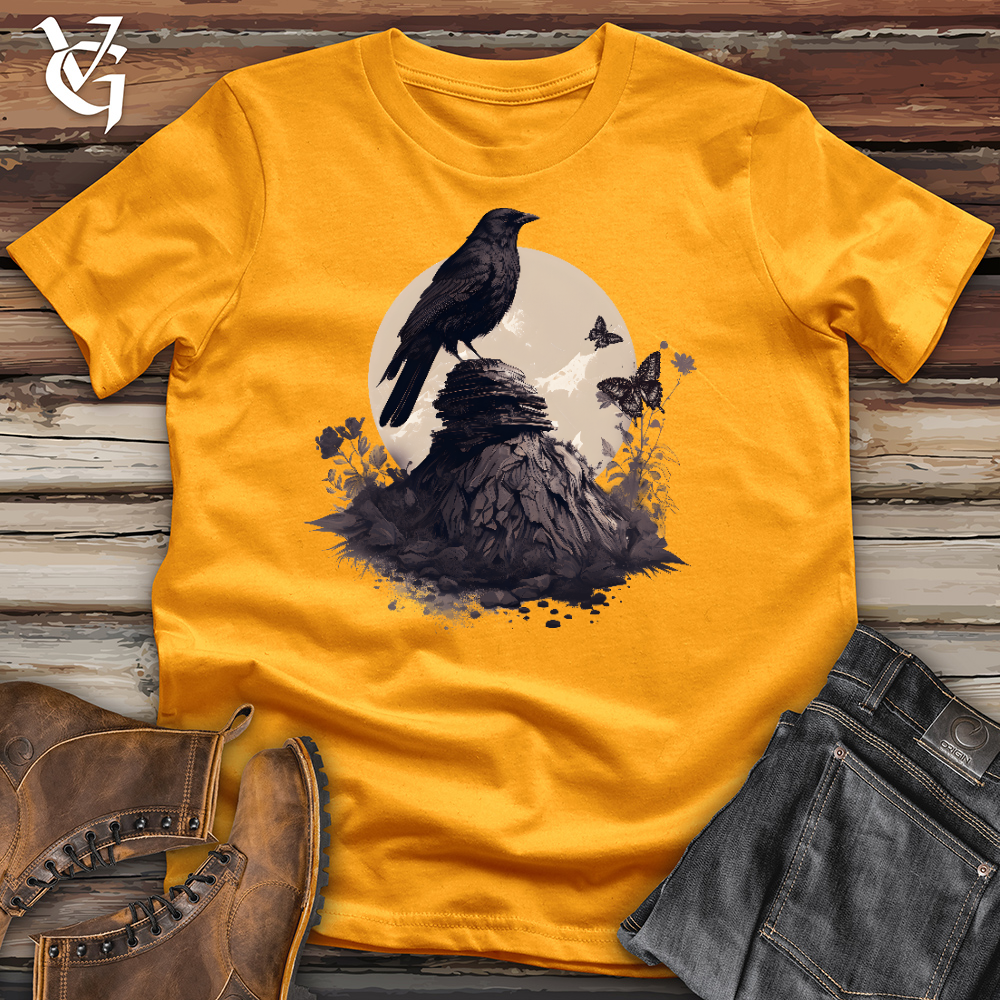 Raven Butterfly Sunset Cotton Tee