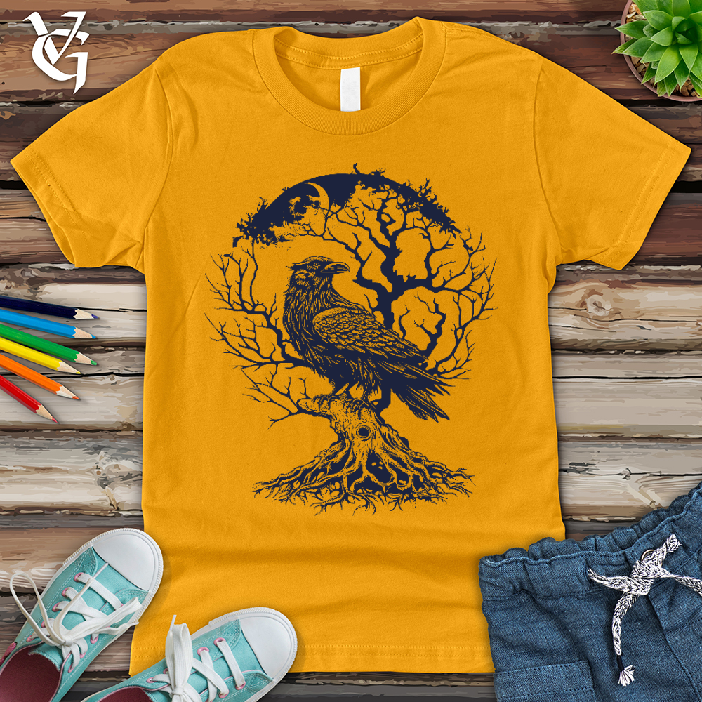 Raven and Old Tree Tattoo Youth Tee